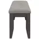 Dalila Dark Grey Padded Cushion Bench
