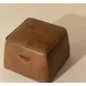 Ashford Tobacco Tan Upholstered Square Ottoman