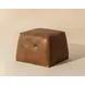 Ashford Tobacco Tan Upholstered Square Ottoman