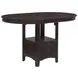 Lavon Espresso Extendable Counter Height Dining Table