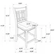 Lavon Black 24" Bar Stool Set of 2