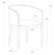 Asher Grey Dining Arm Chair