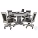 Elmcrest Gray 53" Reversible Game and Dining Poker Table