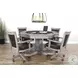 Elmcrest Gray 53" Reversible Game and Dining Poker Table
