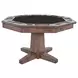 Velden Hollow Natural 53" Reversible Game and Dining Poker Table