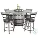 Autumn Echo Alpine Gray Swivel Counter Height Stool Set of 2