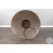 Velden Hollow Natural Round Counter Height Dining Table with Lazy Susan