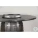 Havenstead Dark Brown Round Counter Height Dining Table with Lazy Susan