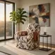 Diva Fiesta Upholstered Swivel Glider Accent Chair