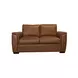 Henry caramel Brown Premium Top Grain 66" Leather Loveseat