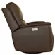 Henry Burnt Umber Leather Swivel Gliding Power Recliner with USB Charging and Heat Massage