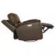 Henry Burnt Umber Leather Swivel Gliding Power Recliner with USB Charging and Heat Massage