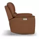 Henry Caramel Leather Swivel Gliding Power Recliner with USB Charging and Heat Massage