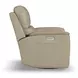 Henry Beige Leather Swivel Gliding Power Recliner with USB Charging and Heat Massage