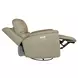 Henry Beige Leather Swivel Gliding Power Recliner with USB Charging and Heat Massage