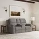 Henry Brown 75" Power Reclining Console Loveseat with Power Headrest and Lumbar