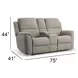 Henry Brown 75" Power Reclining Console Loveseat with Power Headrest and Lumbar