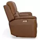 Henry Russet Leather 75" Power Reclining Console Loveseat with Power Headrest and Lumbar