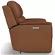 Henry Russet Leather 75" Power Reclining Console Loveseat with Power Headrest and Lumbar