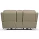 Henry Brown Leather 75" Power Reclining Console Loveseat with Power Headrest and Lumbar