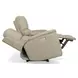 Henry Brown Leather 75" Power Reclining Console Loveseat with Power Headrest and Lumbar