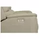 Henry Brown Leather 75" Power Reclining Console Loveseat with Power Headrest and Lumbar