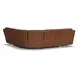 Henry Caramel Leather 7 Piece Modular Zero Gravity Power Reclining Sectional with Power Headrests and USB Charging