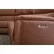 Henry Caramel Leather 7 Piece Modular Zero Gravity Power Reclining Sectional with Power Headrests and USB Charging