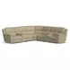 Henry Beige Leather 7 Piece Modular Zero Gravity Power Reclining Sectional with Power Lumbar and USB Charging