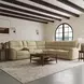 Henry Beige Leather 7 Piece Modular Zero Gravity Power Reclining Sectional with Power Lumbar and USB Charging