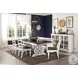 Heritage House White 96" Extendable Rectangular Dining Table