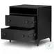 Belmont Black 2 Drawer Nightstand