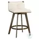 Arizona Castillo Cream Swivel Counter Height Stool