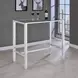 Tolbert Chrome Glass Top Bar Table