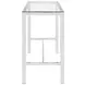 Tolbert Chrome Glass Top Bar Table