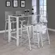 Tolbert Chrome Glass Top Bar Table