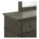 Twin Lakes Gray 6 Drawer Dresser and Square Mirror