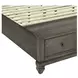Twin Lakes Gray King Storage Sleigh Bed