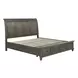 Twin Lakes Gray King Storage Sleigh Bed