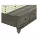 Twin Lakes Gray King Storage Sleigh Bed