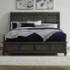 Twin Lakes Gray King Storage Sleigh Bed