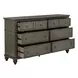 Twin Lakes Gray Sleigh Storage Bedroom Set