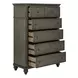 Twin Lakes Gray Sleigh Storage Bedroom Set