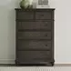 Twin Lakes Gray 5 Drawer Chest