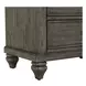 Twin Lakes Gray 3 Drawer Nightstand with USB Charging