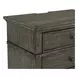 Twin Lakes Gray 3 Drawer Nightstand with USB Charging