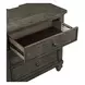 Twin Lakes Gray 3 Drawer Nightstand with USB Charging
