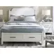 Pure Maple Cottage White Queen Poster Storage Bed