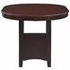 Lavon Light Chestnut and Espresso Extendable Counter Height Dining Table