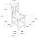 Lavon Warm Tan Counter Height Chair Set of 2